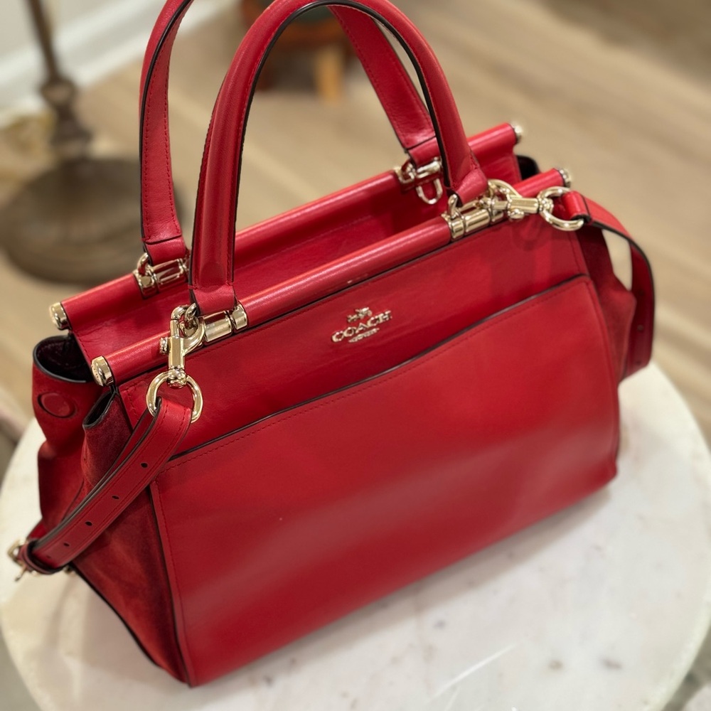 Coach Selena Gomez Grace Bag In Mixed Leathers